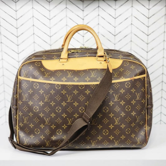 Louis Vuitton Alize Travel Bag Brown Monogram