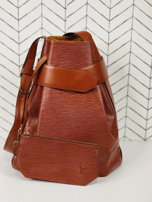 Louis Vuitton Sac Depaule Brown Epi Crossbody